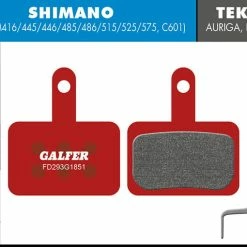 GALFER Geavanceerd Remblok - Shimano Deore BR-M4146/445/446/485/486/515/525/575, BR-C601