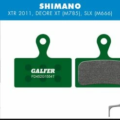 GALFER Pro Remblok - Shimano XTR 2011 BR-M985, Deore XT BR-M785, SLX M666