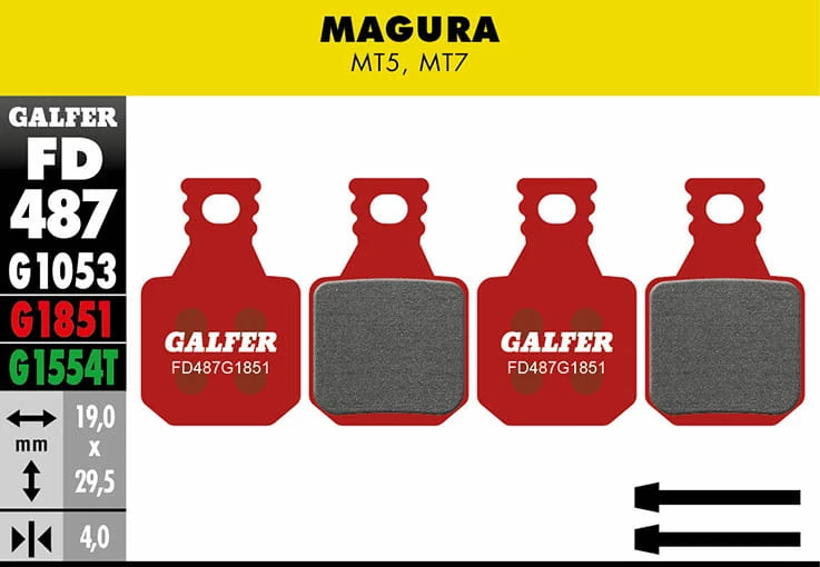 GALFER Geavanceerd Remblok - Magura MT5, MT7 3 GALFER Geavanceerd Remblok - Magura MT5, MT7