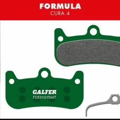 GALFER Pro Remblokken Voor Formula Cura 4 - Groen