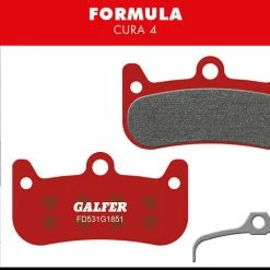 GALFER Advanced Remblokken Voor Formula Cura 4 - Rood