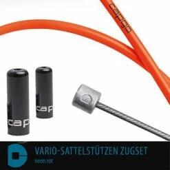 CAPGO BL Vario Zadelpen Trekset - Neon Rood