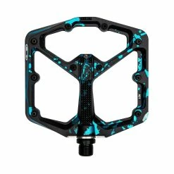 Crankbrothers Stamp 7 Groot Platformpedaal - Splatter Limited Edition Zwart/Blauw