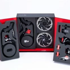 SRAM Kit RED ETap AXS 2-speed, Zonder Crank, Hydr., 6-Bolt Flat Mount, 2-Delig Incl. 160mm Remschijven -Sram Winkel SRAMKitREDeTapAXS2 fach ohneKurbel hydr 6 Boltflatmount 2 Pieceinkl 160mmBrems 2