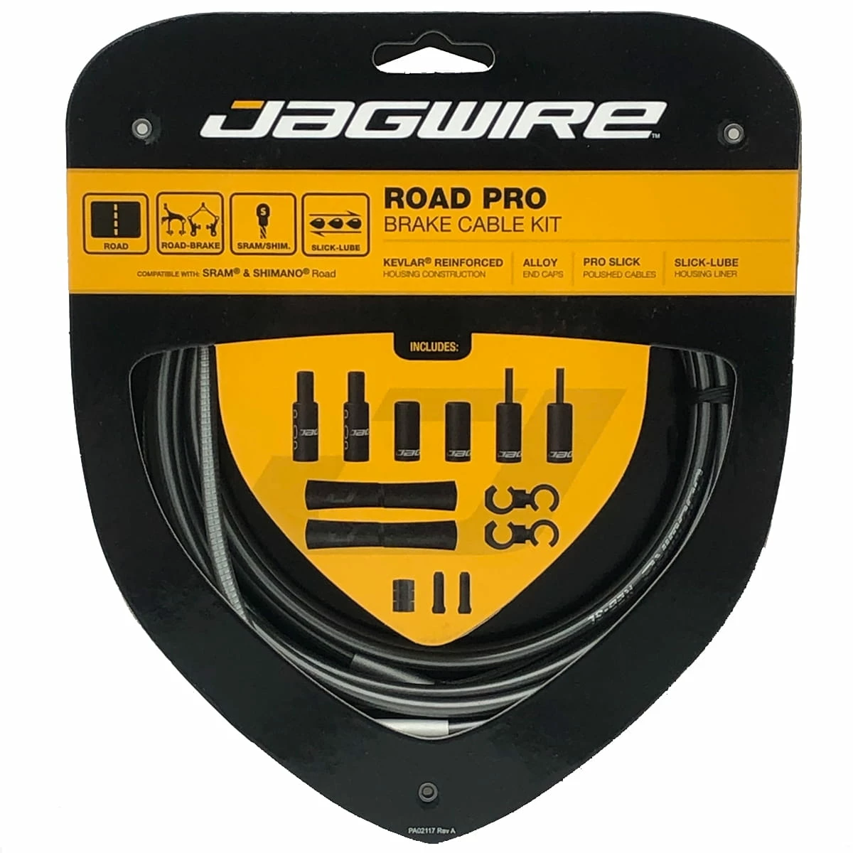 JAGWIRE Remkabelset Road Pro Brake - Grijs 3 JAGWIRE Remkabelset Road Pro Brake - Grijs