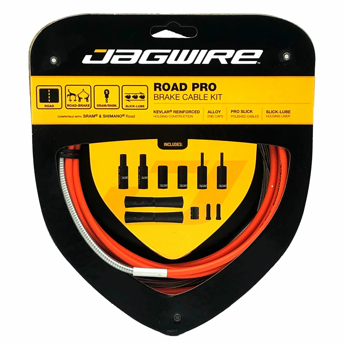 JAGWIRE Remkabelset Road Pro Brake - Oranje 3 JAGWIRE Remkabelset Road Pro Brake - Oranje