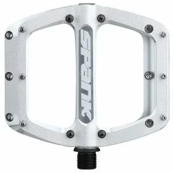 SPANK Spoon Reboot Plat Pedaal - Onbewerkt Zilver